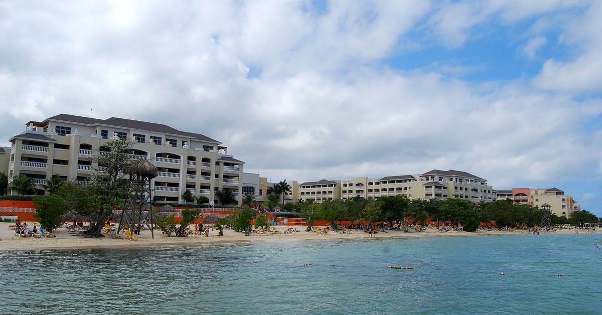 Rose Hall beachfront near Montego Bay, Jamaica